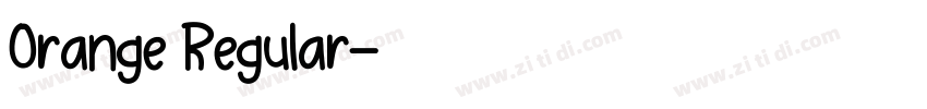 Orange Regular字体转换 Orange Regular字体转换